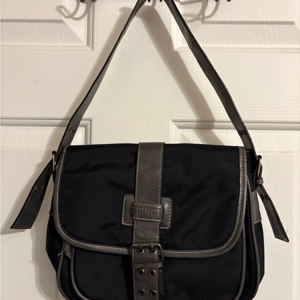 Esprit Black‎ and Gray Shoulder Bag